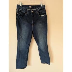 Good American Women’s ALWAYS FITS Cigarette Jeans | Size 14-18 - Dark Wash